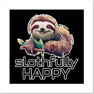 Sloth Lover - Slothfully Happy Posters and Art